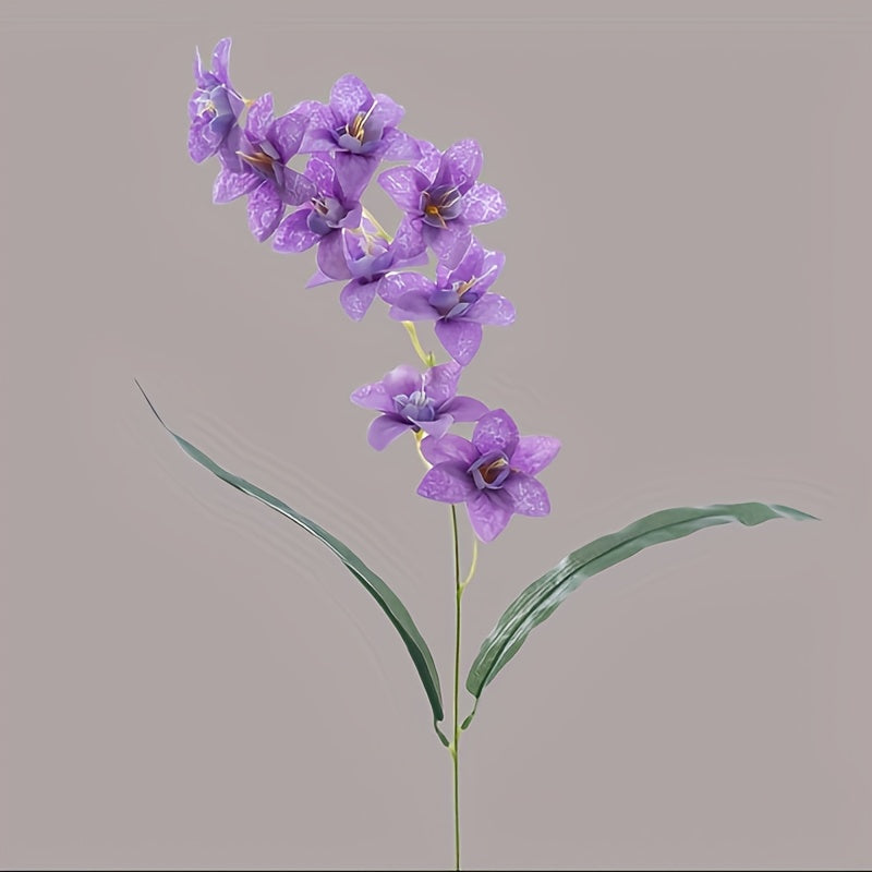 5pcs Realistic Faux Freesia Flowers with Butterfly-Wing Daffodil Suitable for Wedding, Home Decor, Table Centerpiece - Fabric Blooms for Spring Arrangements, Desktop Decoration, Wedding Bouquets, No Maintenance Required