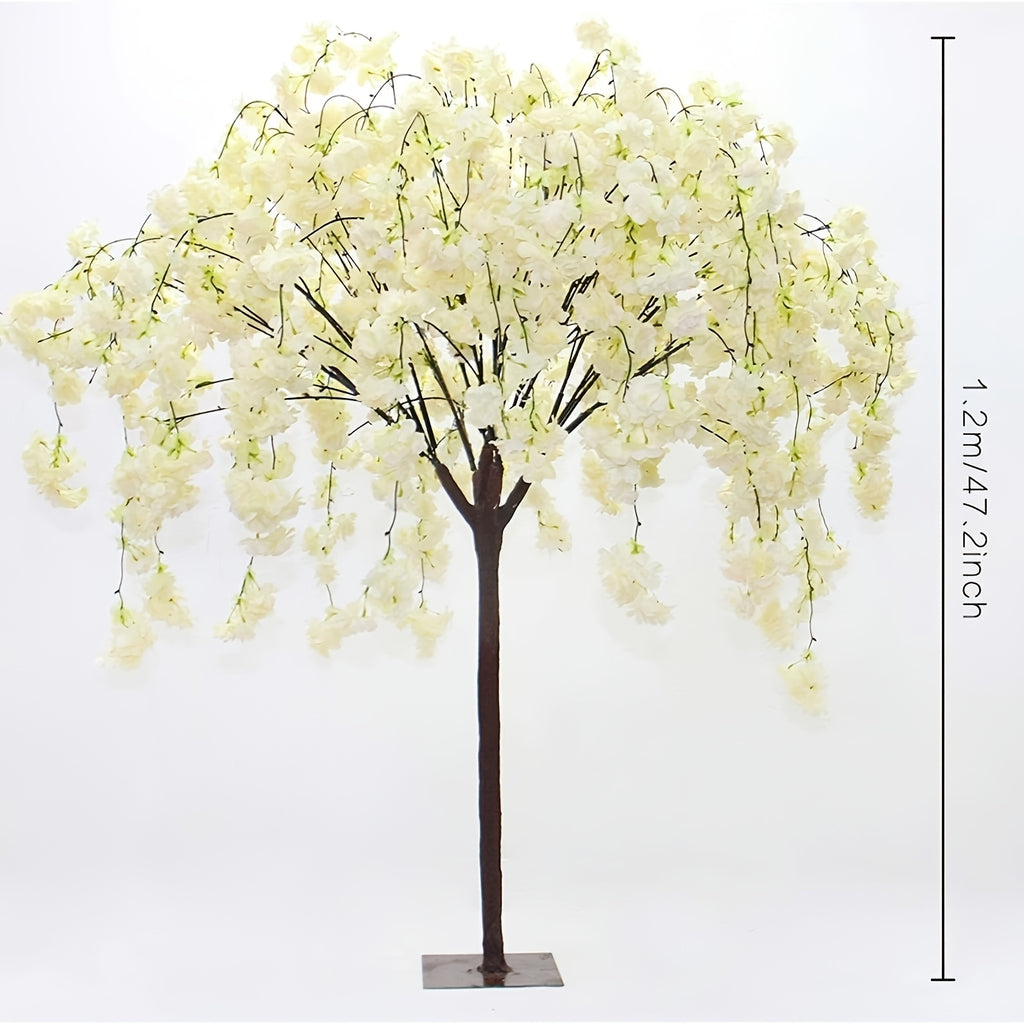 Artificial Flower Cherry Blossoms Tree Wedding Decoration Cherry Blossom Branch Home Garden Decor Desktop Artificiales Tree