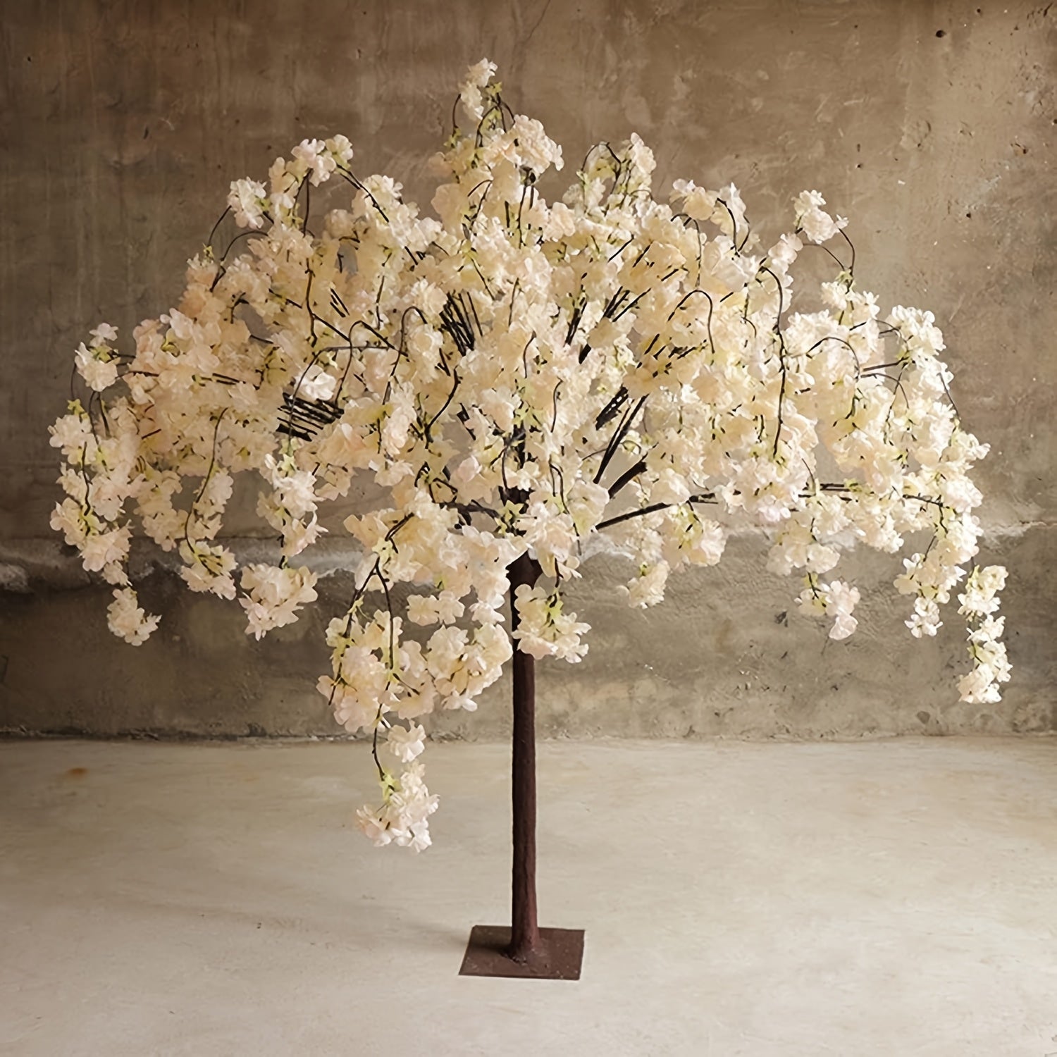 Artificial Flower Cherry Blossoms Tree Wedding Decoration Cherry Blossom Branch Home Garden Decor Desktop Artificiales Tree