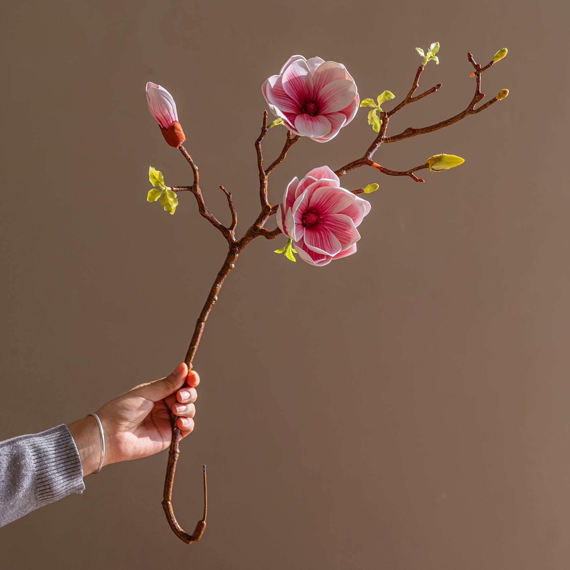 High Sense Simulation Flower Magnolia Ornament Living Room Fake Flower Bouquet Decoration Dining Table Floral Art