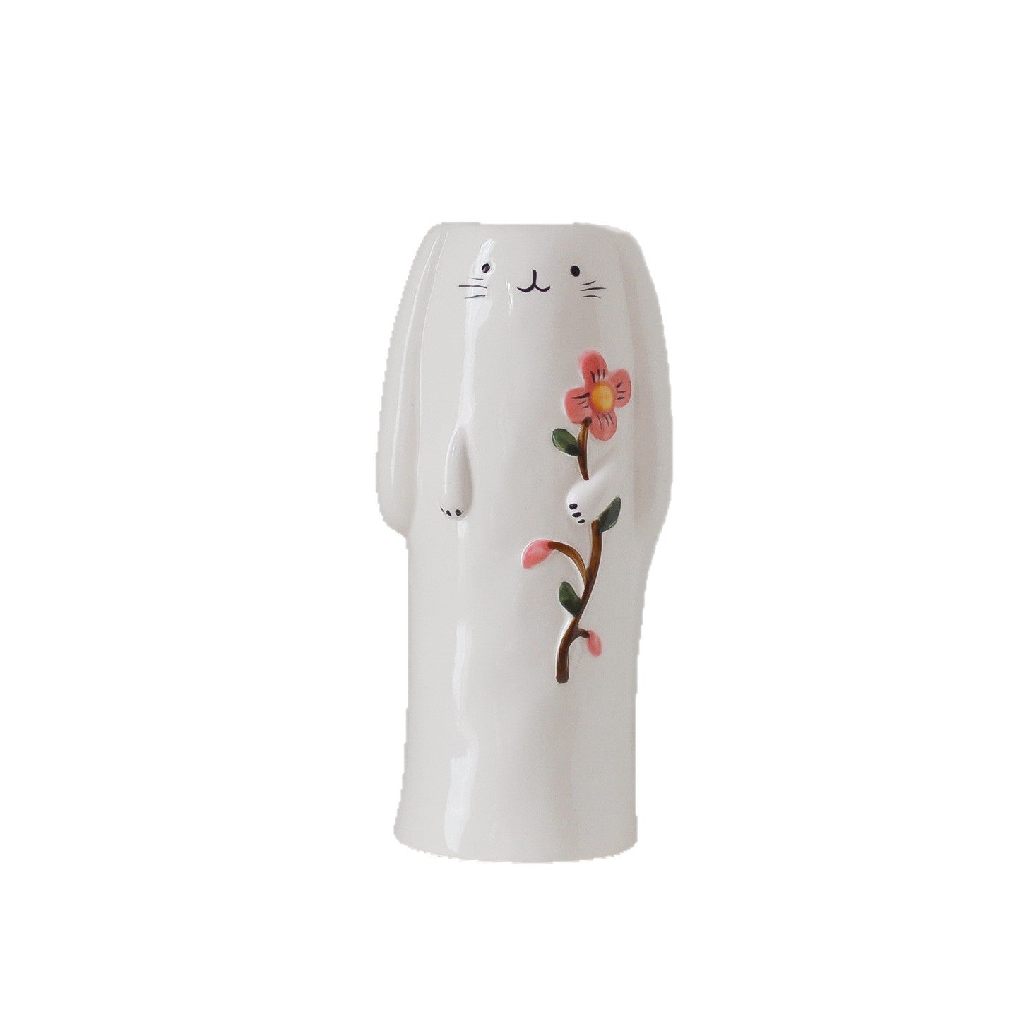 Cartoon Cute Ceramic Hydroponic Plant Vase for Living Room Desktop, Small Flower Pot, Dried Flower Vase, Creative Gift And Decorative Ornament