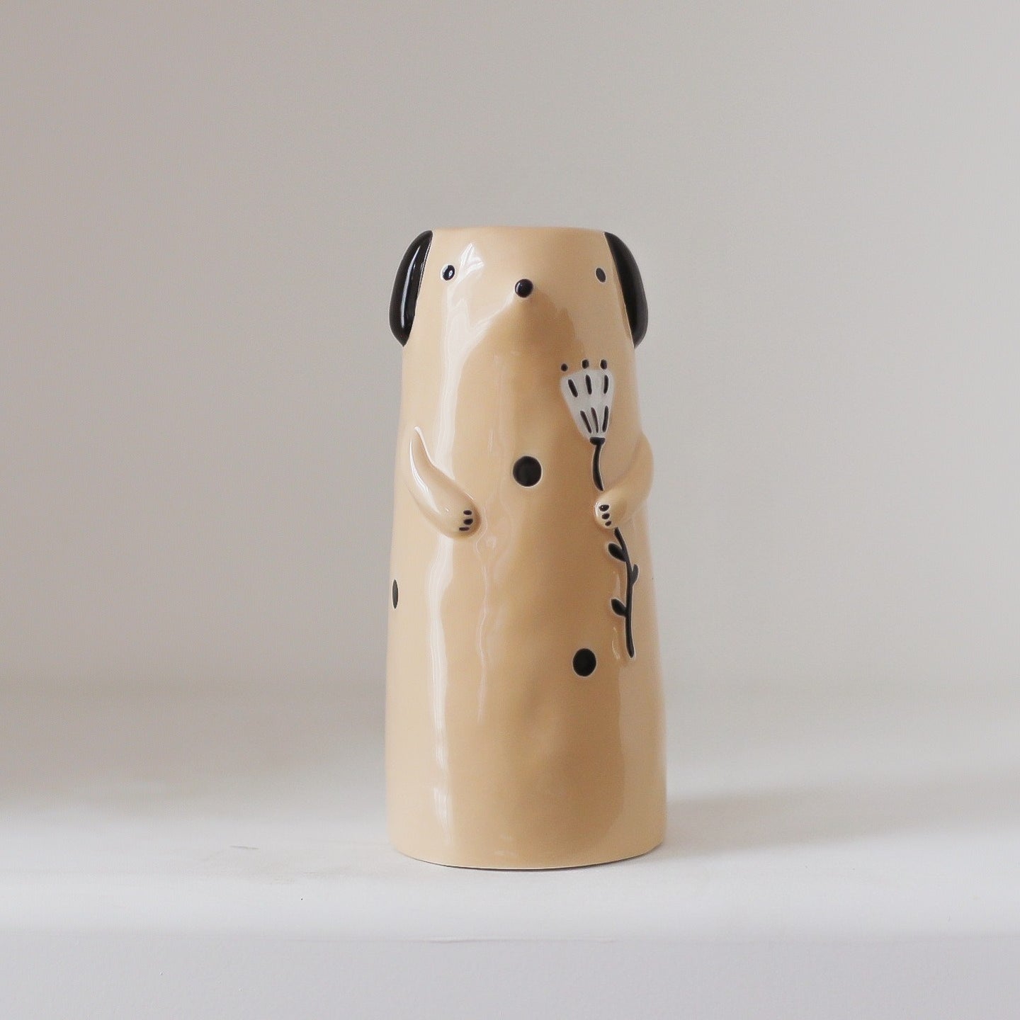 Cartoon Cute Ceramic Hydroponic Plant Vase for Living Room Desktop, Small Flower Pot, Dried Flower Vase, Creative Gift And Decorative Ornament