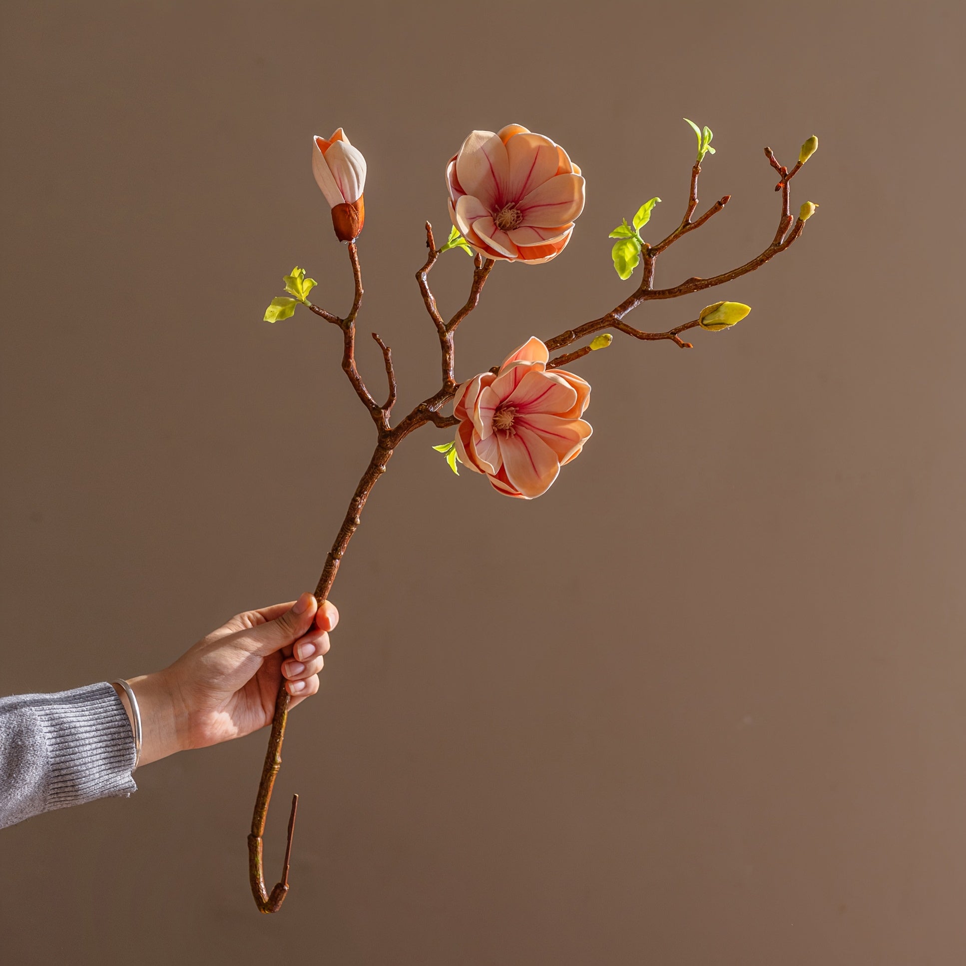 High Sense Simulation Flower Magnolia Ornament Living Room Fake Flower Bouquet Decoration Dining Table Floral Art