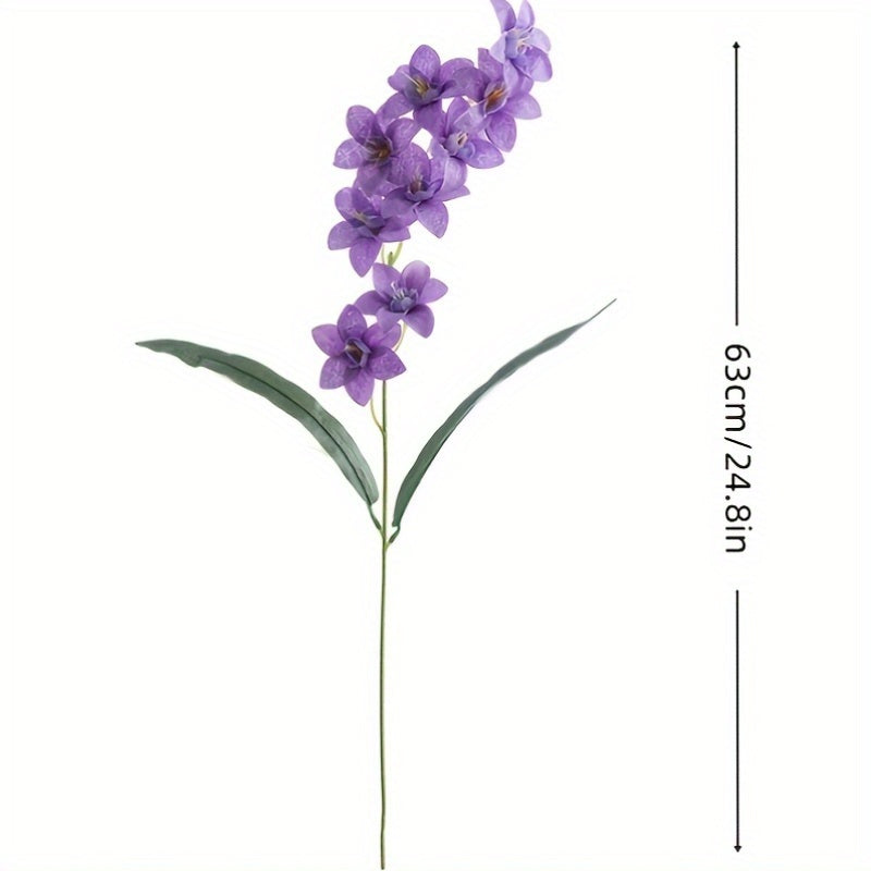 5pcs Realistic Faux Freesia Flowers with Butterfly-Wing Daffodil Suitable for Wedding, Home Decor, Table Centerpiece - Fabric Blooms for Spring Arrangements, Desktop Decoration, Wedding Bouquets, No Maintenance Required