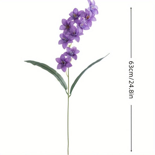 5pcs Realistic Faux Freesia Flowers with Butterfly-Wing Daffodil Suitable for Wedding, Home Decor, Table Centerpiece - Fabric Blooms for Spring Arrangements, Desktop Decoration, Wedding Bouquets, No Maintenance Required