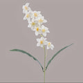5pcs Realistic Faux Freesia Flowers with Butterfly-Wing Daffodil Suitable for Wedding, Home Decor, Table Centerpiece - Fabric Blooms for Spring Arrangements, Desktop Decoration, Wedding Bouquets, No Maintenance Required