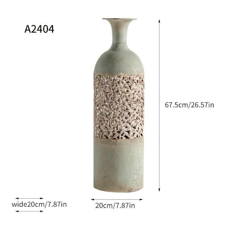 3D Stereoscopic\u002F American Retro Decorative Bottle, Home Decoration Vase, Metal Hollow Flower Vase