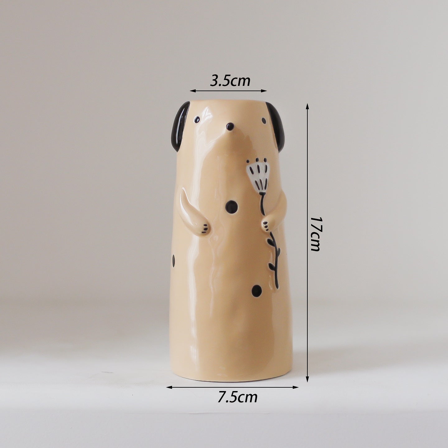 Cartoon Cute Ceramic Hydroponic Plant Vase for Living Room Desktop, Small Flower Pot, Dried Flower Vase, Creative Gift And Decorative Ornament