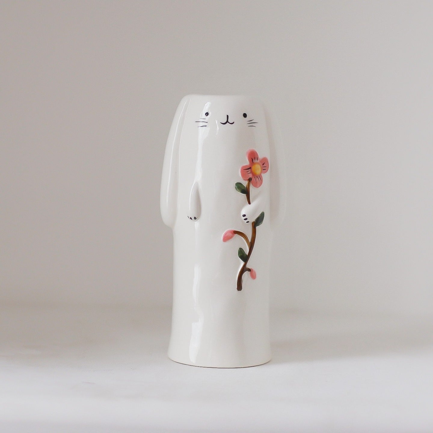 Cartoon Cute Ceramic Hydroponic Plant Vase for Living Room Desktop, Small Flower Pot, Dried Flower Vase, Creative Gift And Decorative Ornament